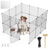 Small Animal Playpen with Door Dog Metal Playpen Small Medium Kitten Puppy Guinea Pig Rabbit Kennel