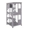 VEVOR Cat House Outdoor, 3-Tier Large Catio, Cat Enclosure with 360¬∞ Rotating Casters, 2 Platforms, A Resting Box and Large Front Door