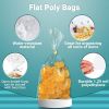 Pack of 1000 Flat Poly Bags 6 x 12. Clear Polyethylene Bags 6x12. Thickness 1.25 mil. Plastic Bags for Storing and Transporting. Ideal for Industrial;