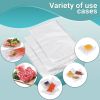 Pack of 1000 Laminated Vacuum Pouches; Clear 8 x 12. Poly-Nylon Vacuum Food Bags 8x12. Thickness 3 mil Thick. Plastic Bags for Packing and Storing. Pe