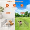 Small Animal Playpen with Door Dog Metal Playpen Small Medium Kitten Puppy Guinea Pig Rabbit Kennel