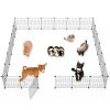 Small Animal Playpen with Door Dog Metal Playpen Small Medium Kitten Puppy Guinea Pig Rabbit Kennel