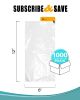 Pack of 1000 Flat Poly Bags 6 x 12. Clear Polyethylene Bags 6x12. Thickness 1.25 mil. Plastic Bags for Storing and Transporting. Ideal for Industrial;