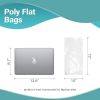 Pack of 1000 Flat Poly Bags 6 x 12. Clear Polyethylene Bags 6x12. Thickness 1.25 mil. Plastic Bags for Storing and Transporting. Ideal for Industrial;