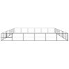 Dog Kennel Black 645.8 ft¬≤ Steel