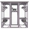 VEVOR Cat House Outdoor, 7-Tier Large Catio, Cat Enclosure with 5 Platforms, 2 Resting Boxes & Large Front Door, 71.2 x 34.6 x 66.5 inch