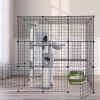 3 Tier Large Cat Cage Enclosure Indoor Cat Playpen Iron Construction Cat House Detachable Cat Crate