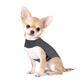 Pet Clothes Dog Anxiety Jacket Warm Vest (Option: Heather Gray-XXS)