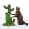 (Do Not Sell on Amazon) Cat Scratching Post Cactus Cat Scratcher Featuring with 3 Scratching Poles and Interactive Dangling Ball XH