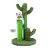 (Do Not Sell on Amazon) Cat Scratching Post Cactus Cat Scratcher Featuring with 3 Scratching Poles and Interactive Dangling Ball XH