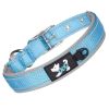 Pet dog collar; diving cloth reflective nylon collar; medium and large dog collar