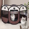 Large 44.9x 44.9x 22.8  Portable Foldable Pet Playpen Kennel House Playground for Puppy Cat Kittens Bunny Chicks Indoor Outdoor Travel Camping